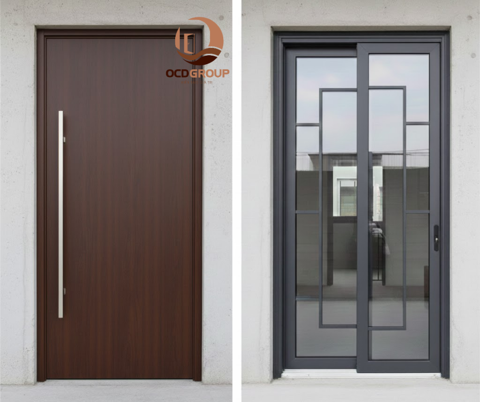 Nên chọn cửa Gỗ Composite hay Cửa Nhôm Xingfa: Lựa Chọn Nào Tối Ưu Cho Cửa Thông Phòng?